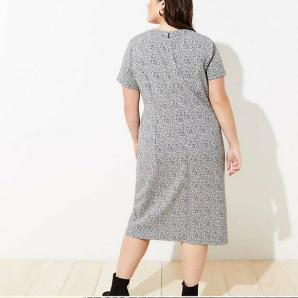 ⭐️ HP⭐️ LOFT Fuzzy Sweater Midi Dress (16) - Picture 3 of 5